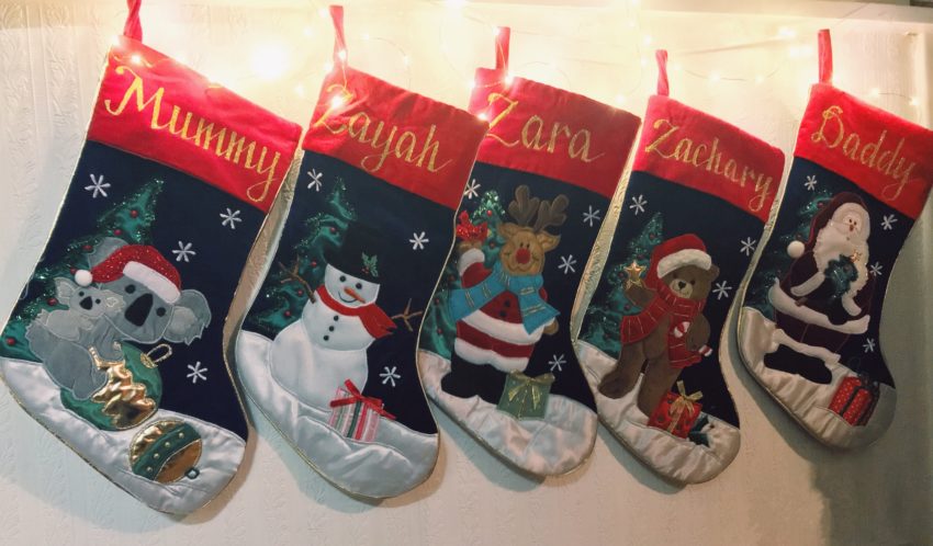 mummy christmas stocking